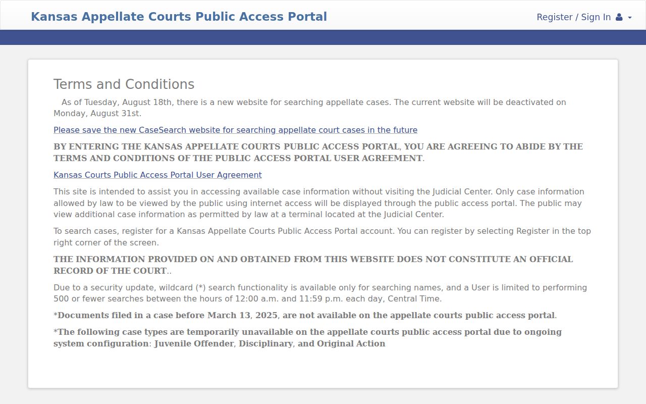 Hodgeman County civil court docket appellate access portal